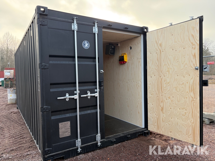 20 ft insulated container with electrical installation